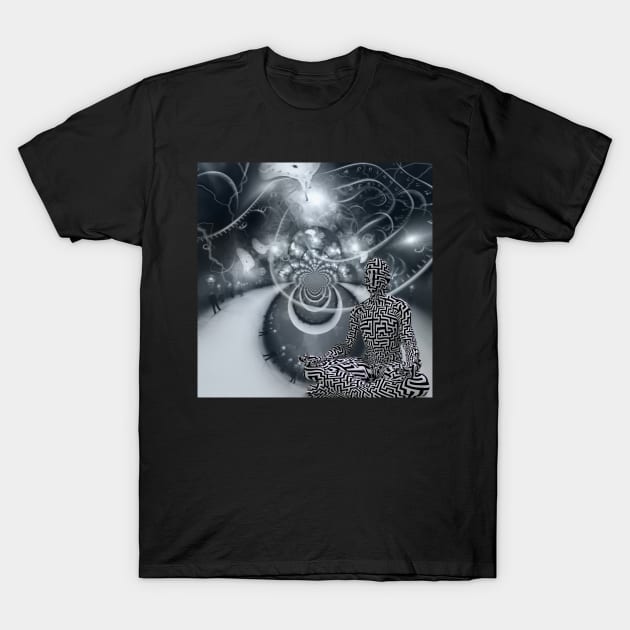 Zen in lotus pose T-Shirt by rolffimages